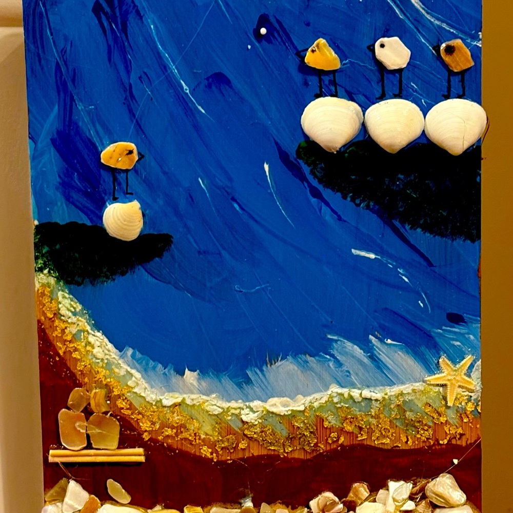 Wood board decorative hanging art!